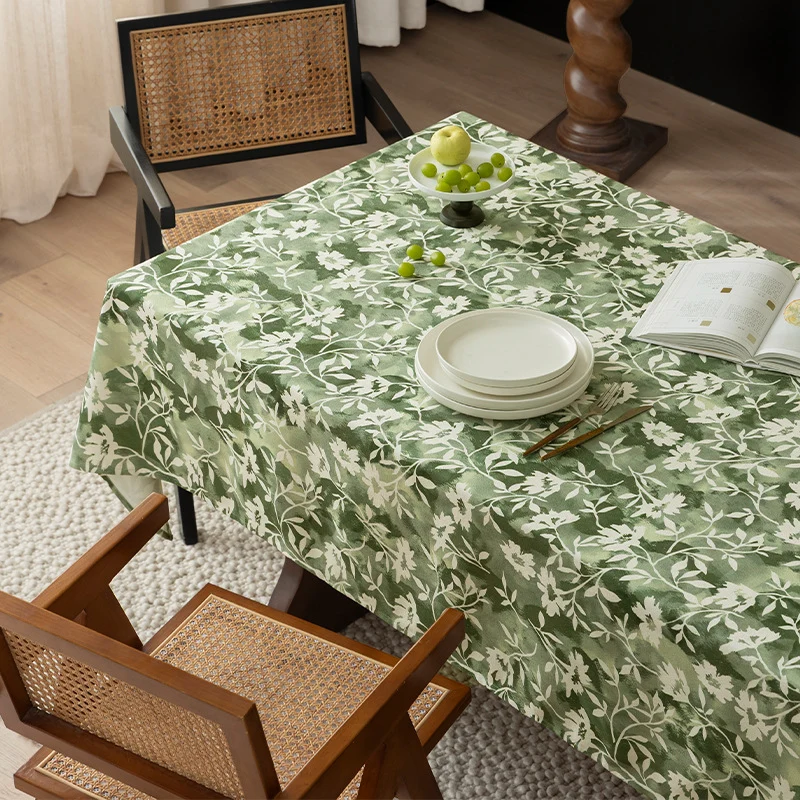 Florale Wachsbeschichtete Tischdecke mit Anti-Fleck Oberfläche und feiner Struktur Karnz