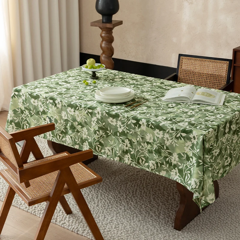 Florale Wachsbeschichtete Tischdecke mit Anti-Fleck Oberfläche und feiner Struktur Karnz