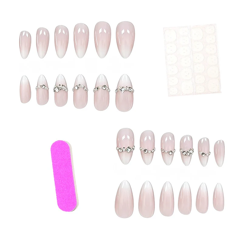 Elegante dekorative Stiletto-Nagelverzierungen Karnz
