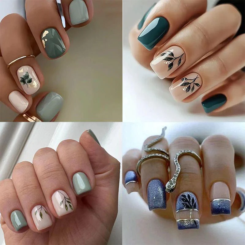 Elegantes Botanisches Nail Art Set Karnz