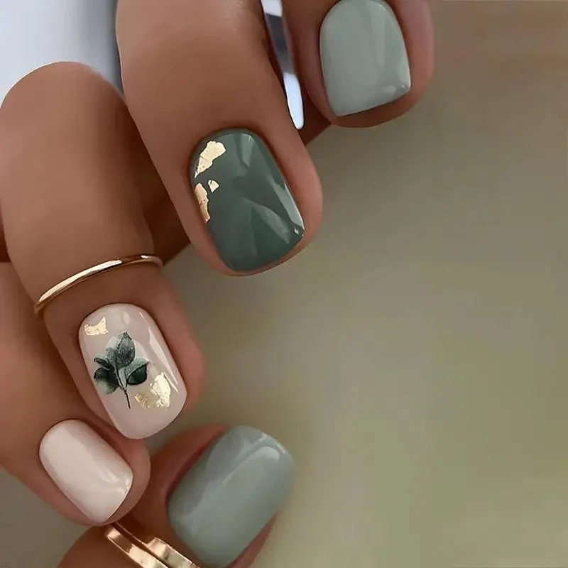 Elegantes Botanisches Nail Art Set Karnz