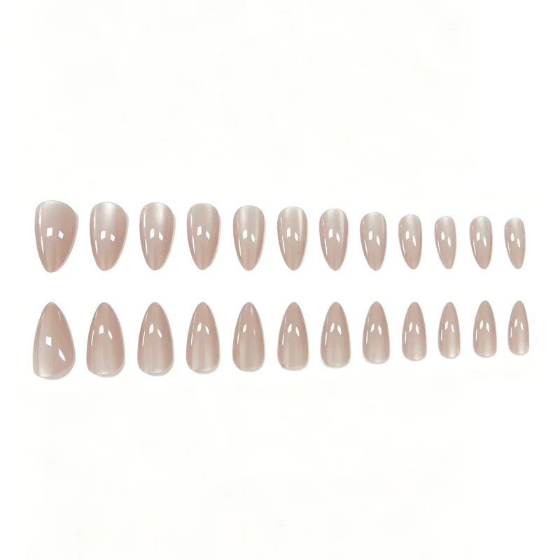 Elegante mandelförmige Acryl-Nagelverstärkungen Karnz
