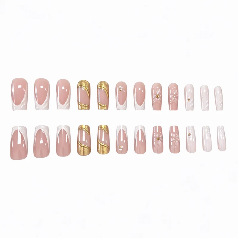 Elegante 3D Blumen Acryl Nagelkunst Erweiterungen Karnz