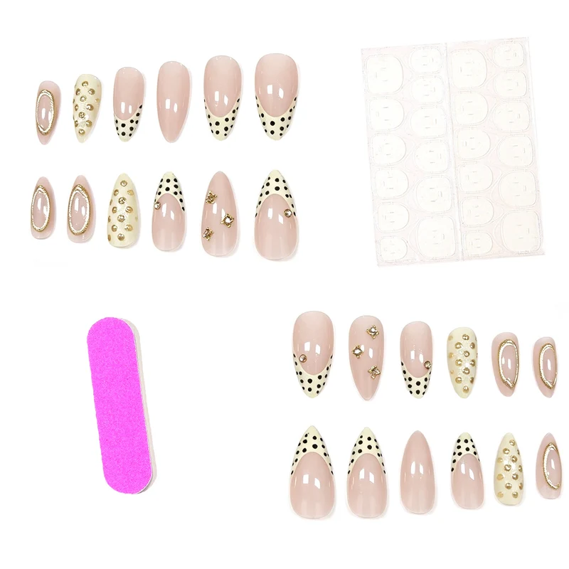 Elegante 3D Dekorative Nagelverzierungen Karnz