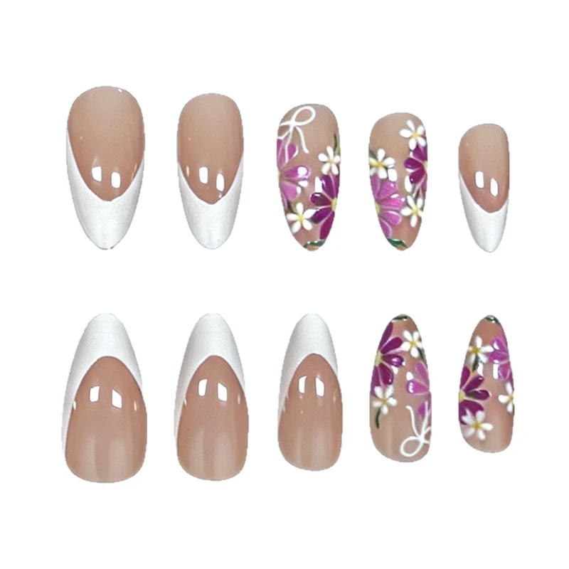 Ausgefallene Florale Nagelkunst Karnz