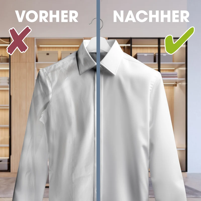 CLEANmaxx 2in1-Dampfbürste - Hemden, Blusen & Co. easy auffrischen & entknittern