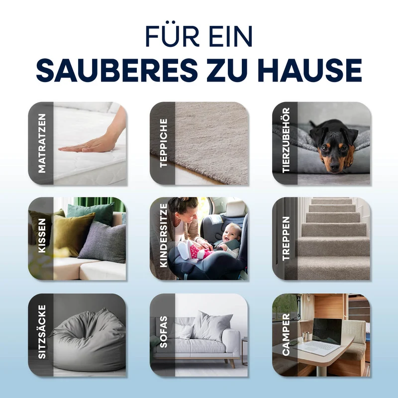 CLEANmaxx Polster- & Teppichreiniger Pro Power - 3in1: sprühen, bürsten, saugen