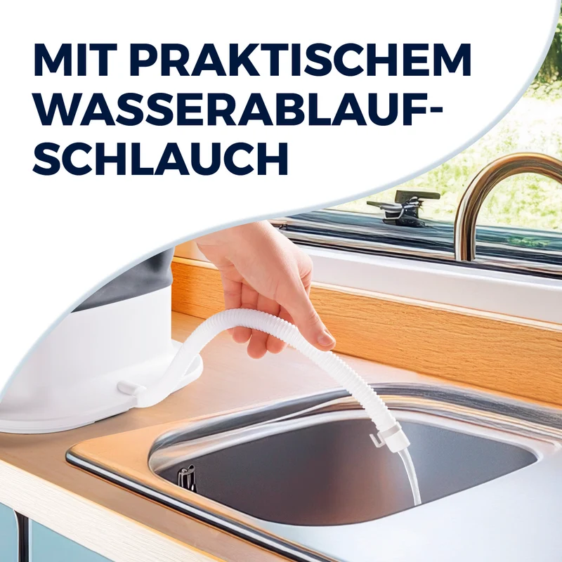 CLEANmaxx Faltbare Mini-Waschmaschine - 9 L - leise & kompakt - 2 Waschprogramme