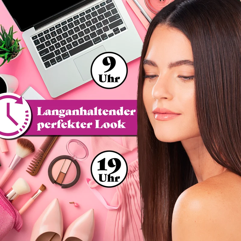 VITALmaxx Profi Hair-Styler - 3in1 Lockenstab, Glätteisen, Welleisen mit Display