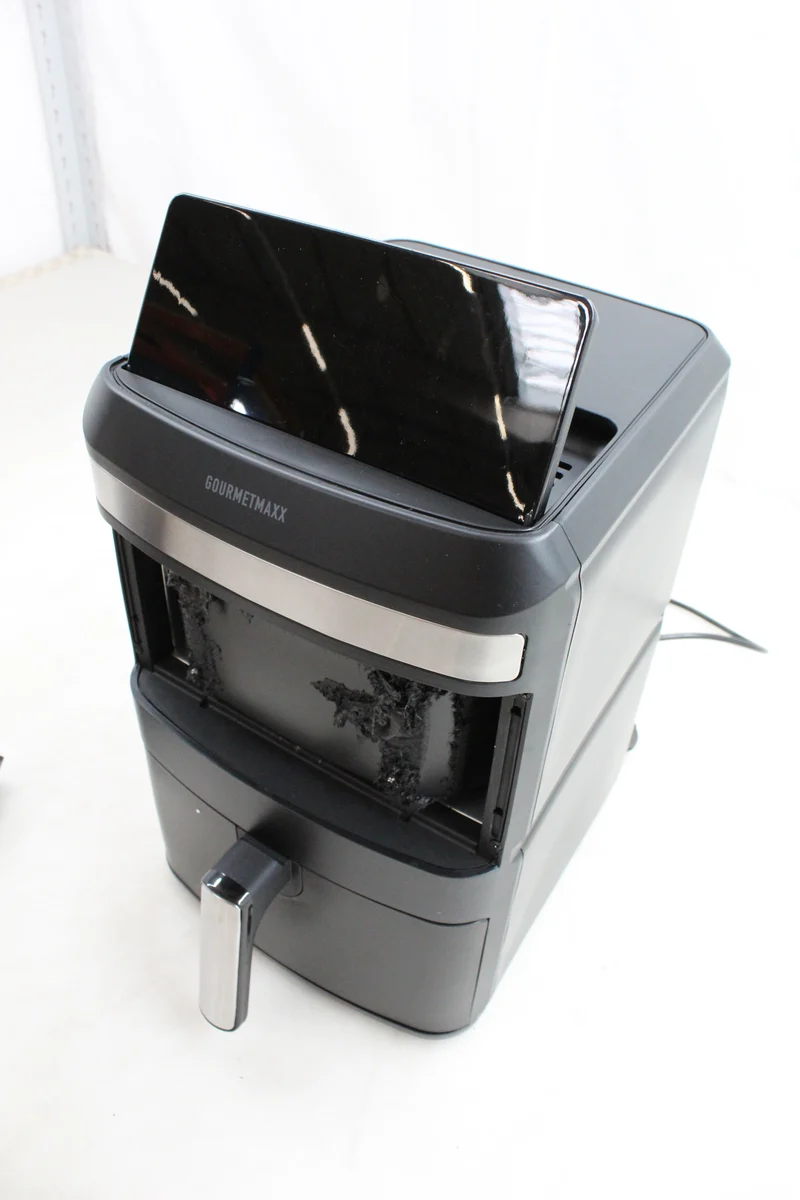 GOURMETmaxx Heißluftfritteuse Airfryer Schwarz 12L Fritteuse SIEHE TEXT/FOTO