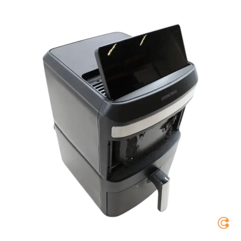 GOURMETmaxx Heißluftfritteuse Airfryer Schwarz 12L Fritteuse SIEHE TEXT/FOTO