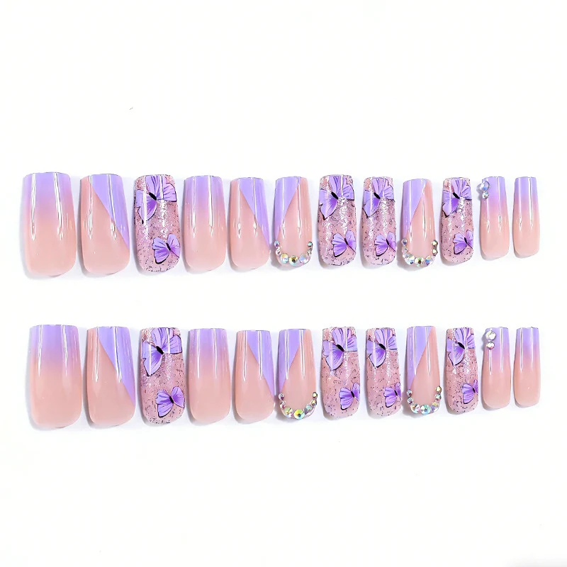 Dekorative Schmetterling Acryl-Nagelverstärkungen Karnz