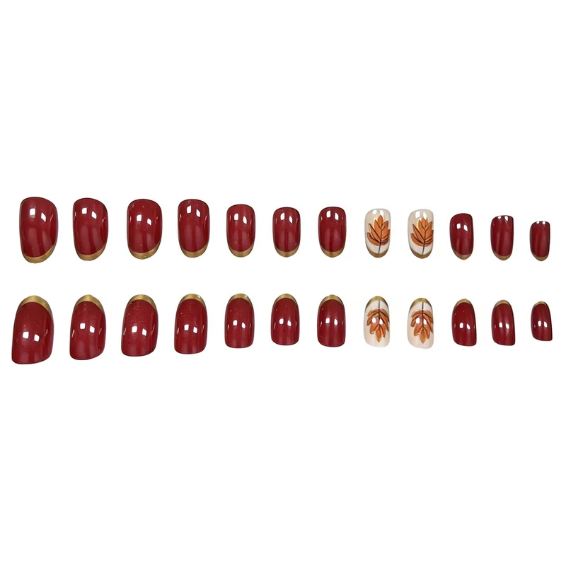 Dekorative herbstliche Nagelkunstverzierungen Karnz