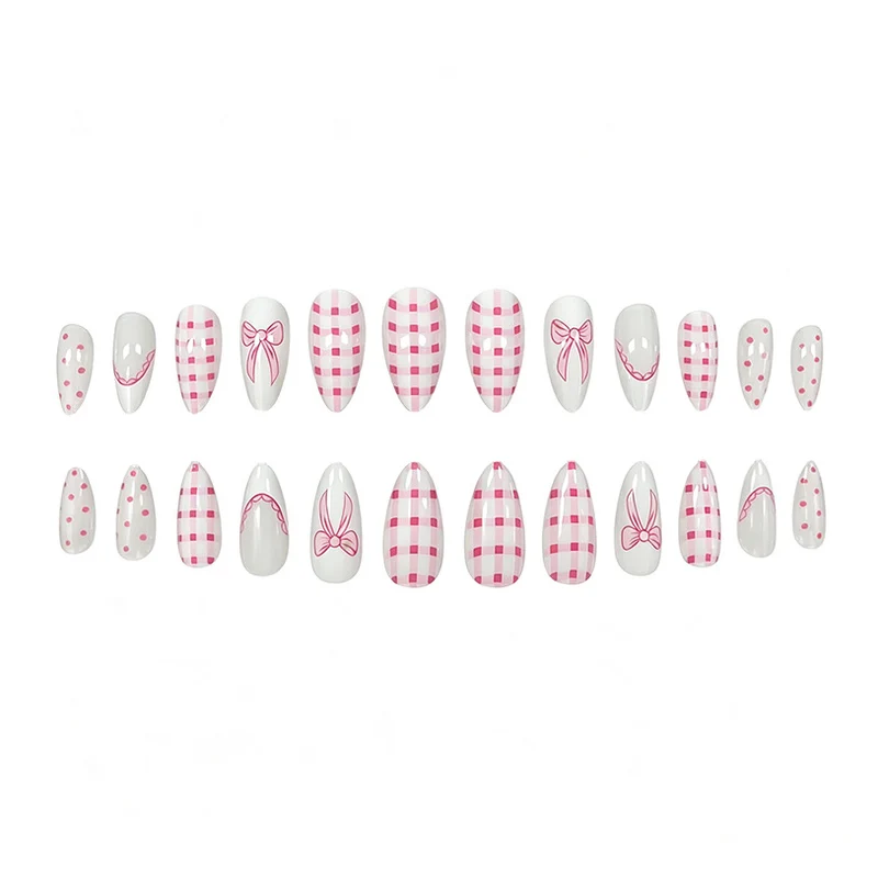 Dekorative Rosa Schleife Nagelkunst Verbesserungen Karnz