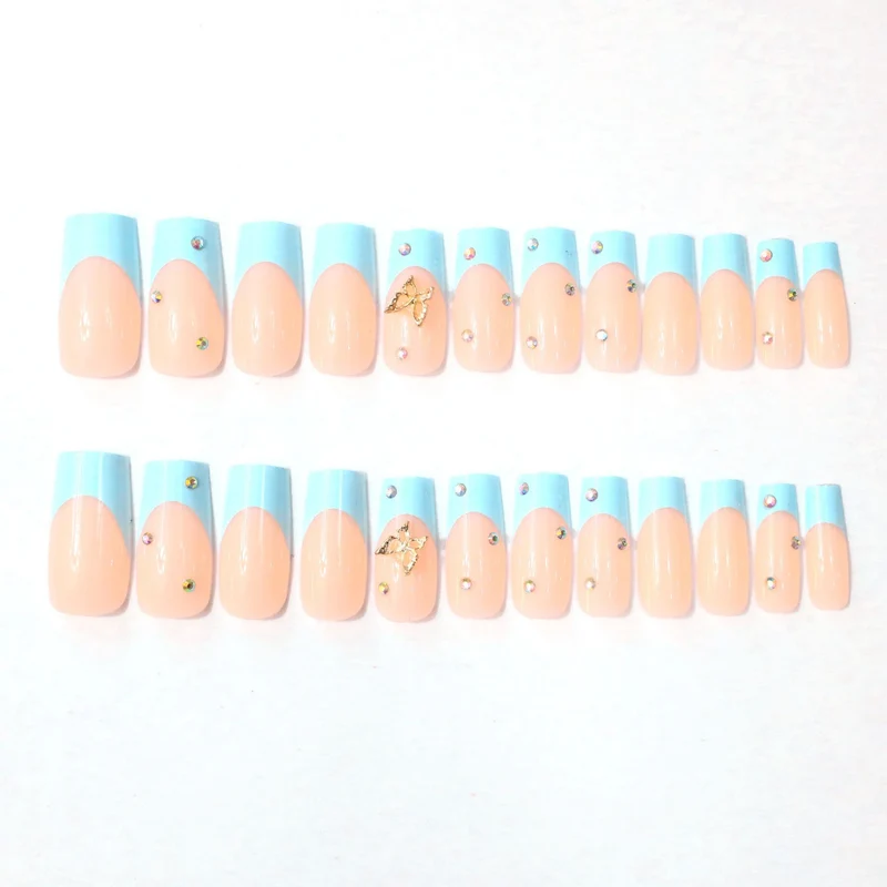 Dekorative lange Acryl-Nagelverlängerungen Karnz