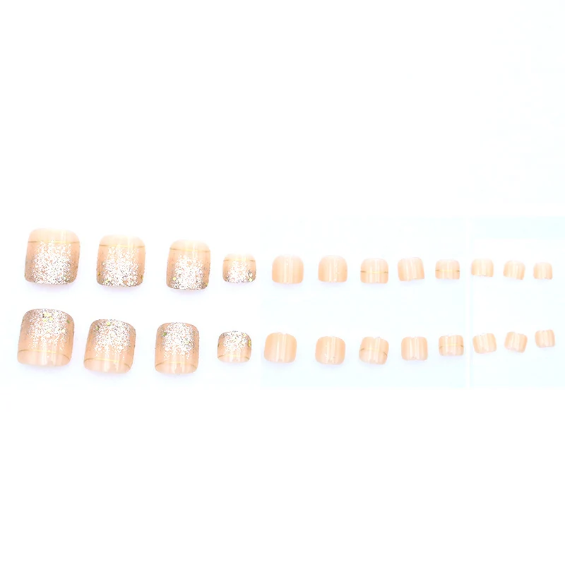 Dekorative Glitter Pediküre Nagelkunst Karnz