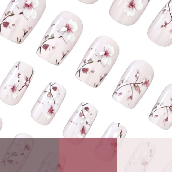 Dekorative Blumen-Nagelkunst-Verzierungen Karnz 1789915429