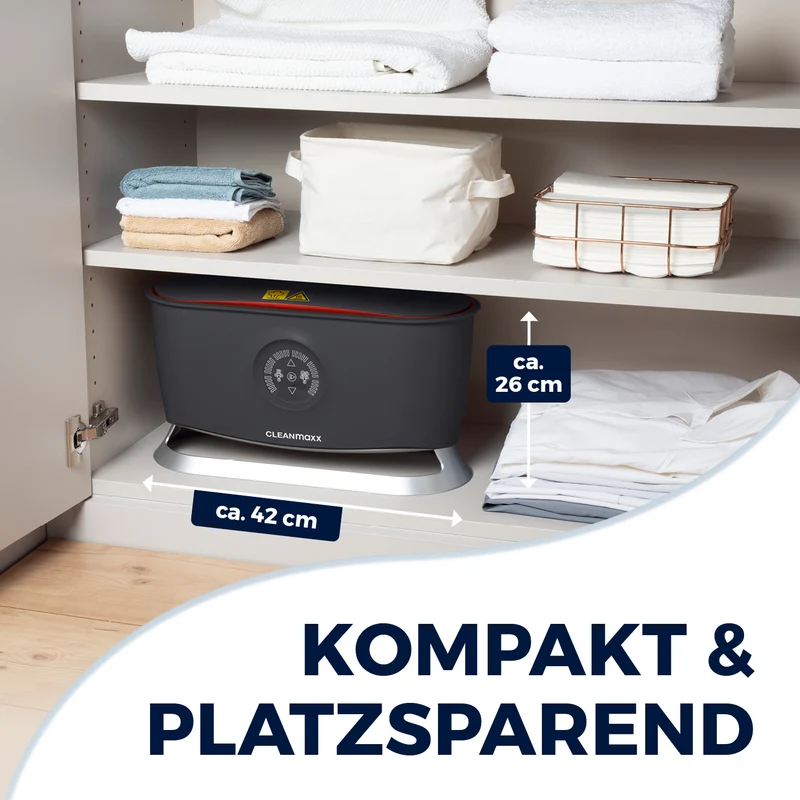 CLEANmaxx Hemdenbügler PRO STEAM - automatisch auffrischen, trocknen und bügeln - Schwarz