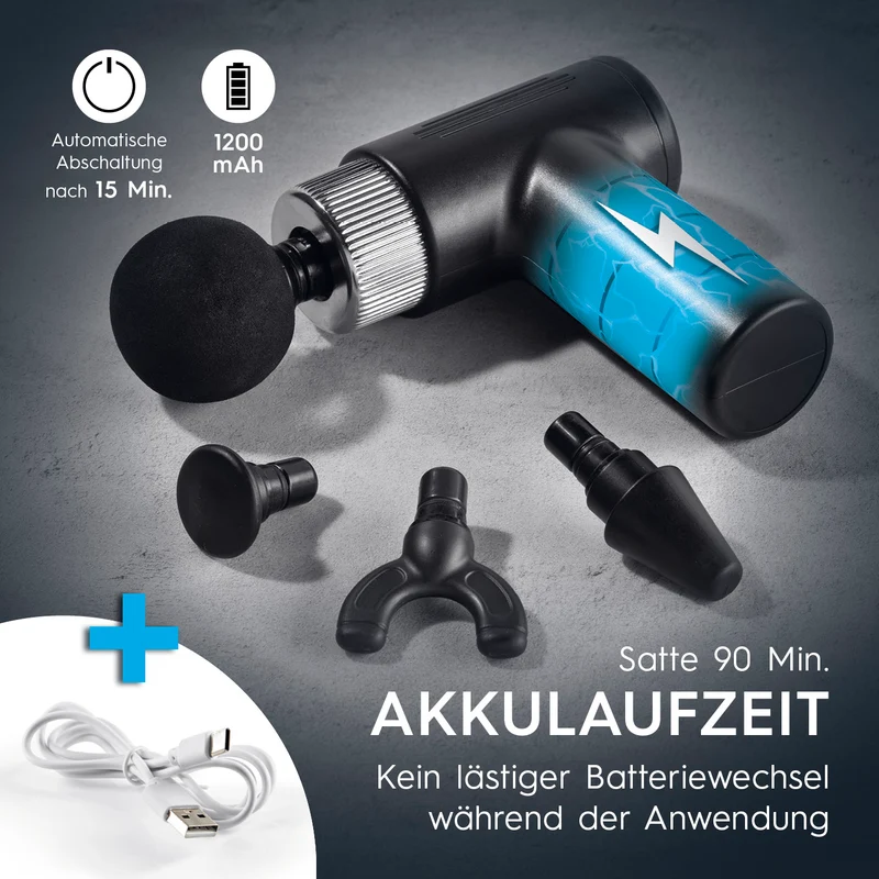 VITALmaxx Massagegerät Mini-Gun - schwarz/silber