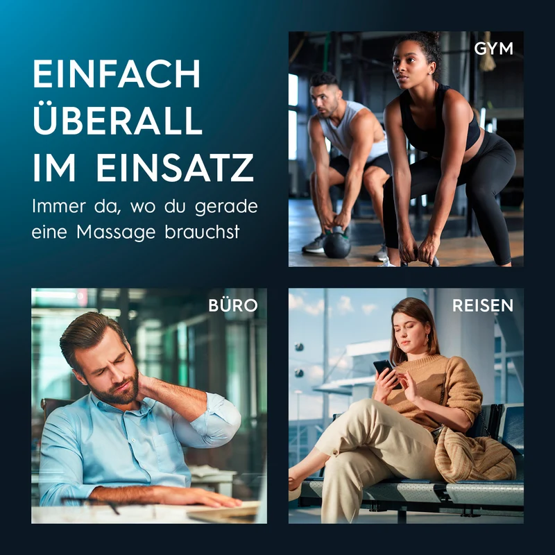 VITALmaxx Massagegerät Mini-Gun - schwarz/silber