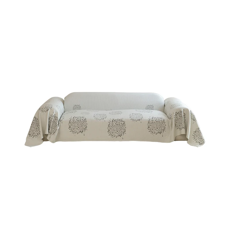 Anpassbarer Sofabezug und Möbelüberwurf aus Baumwoll‑Leinen mit Jacquard‑Struktur Karnz