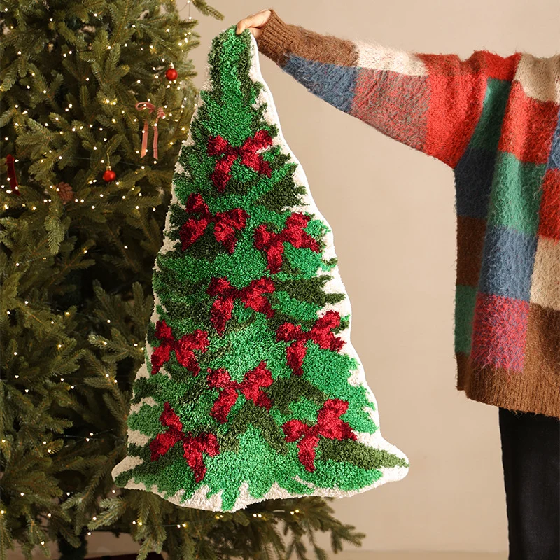 Weihnachtsbaumförmiger Dekorativer Tür- und Bodenteppich Karnz