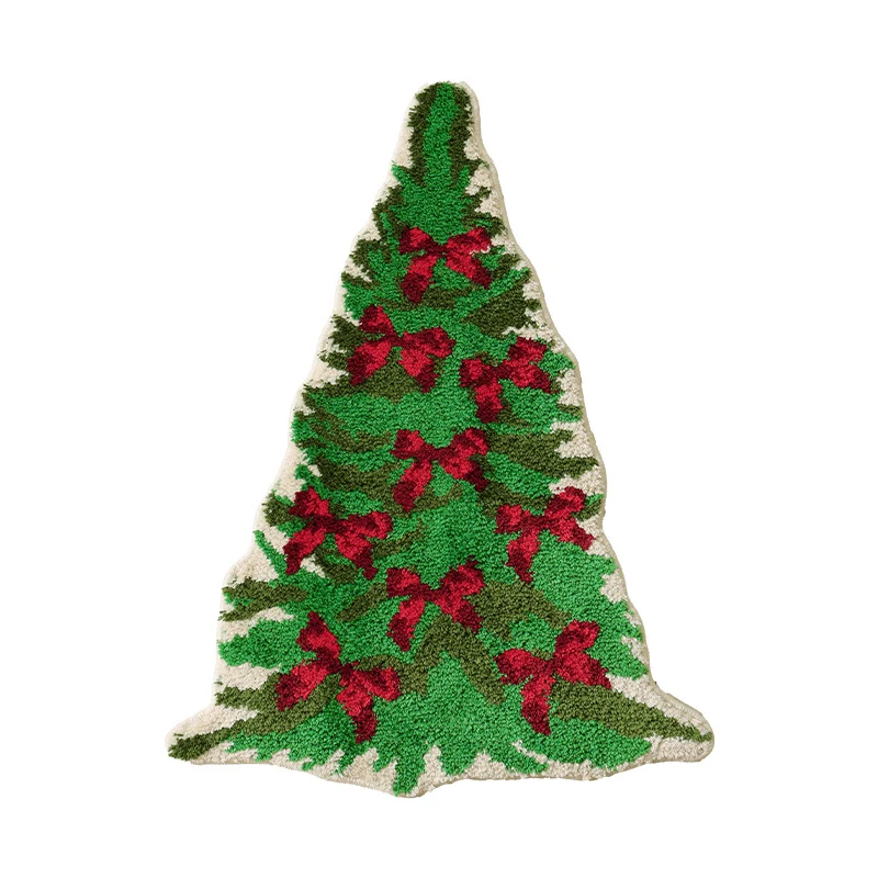 Weihnachtsbaumförmiger Dekorativer Tür- und Bodenteppich Karnz