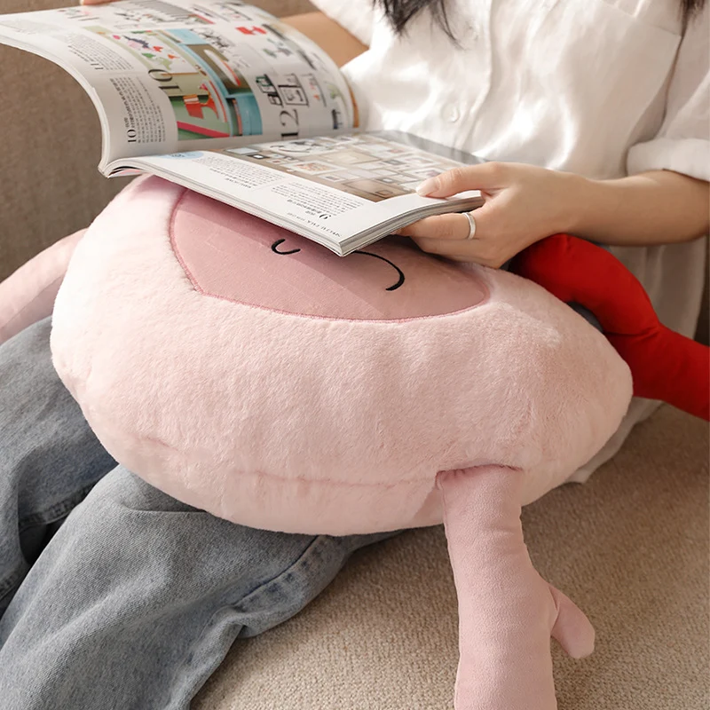 Plüschherz-Kuschelkissen mit angenähtem Schlüsselmotiv und niedlichem Stickgesicht Karnz