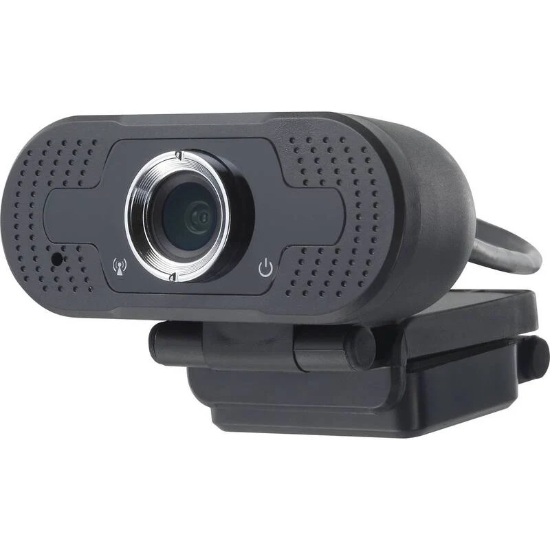 B-Ware Renkforce Webcam Full HD 1920x1080 Pixel Kamera mit Klemm-Halterung und Mikrofon