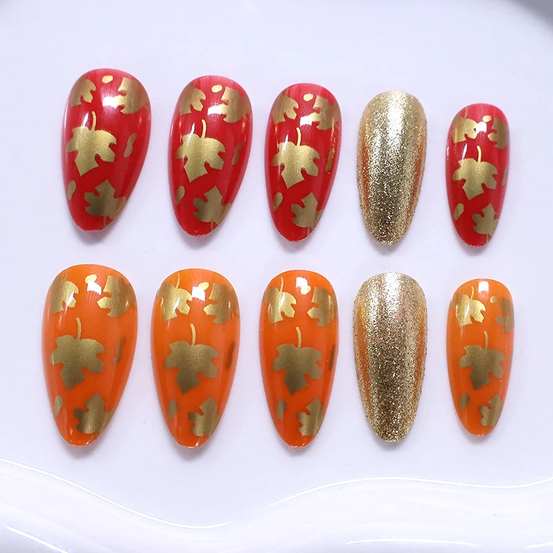 Herbst-Themen Dekorative Nagelkunst Verbesserungen Karnz