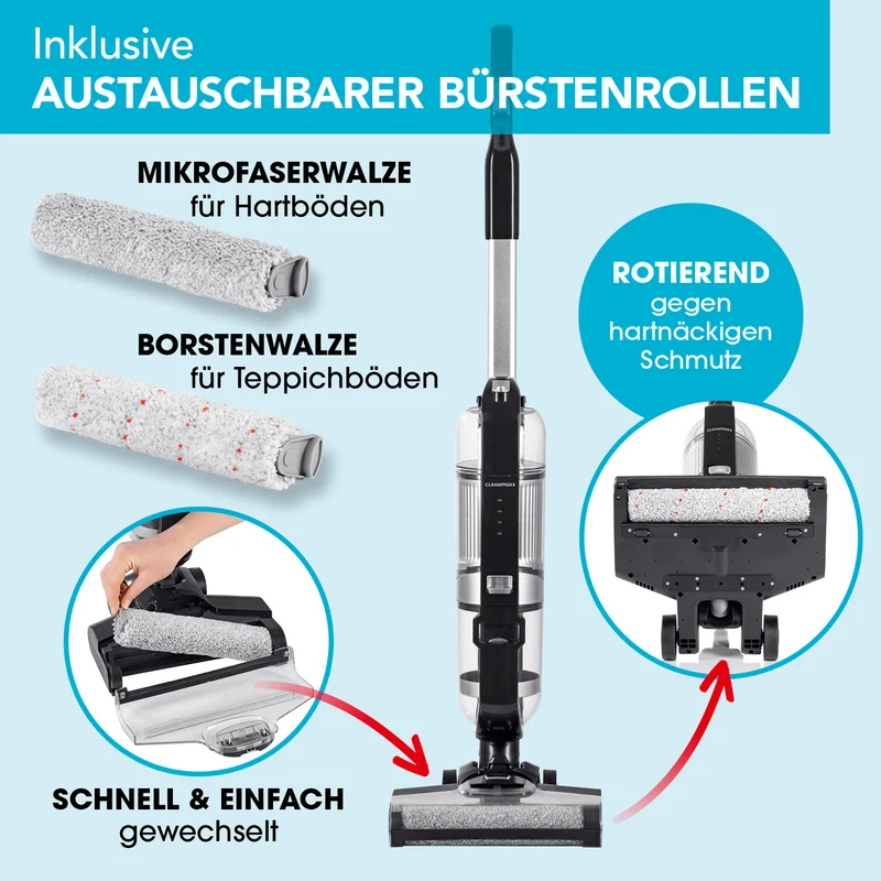 CLEANmaxx Multi-Bodenreiniger + Teppichshampoo - Saugen, Nass- & Trockenwischen