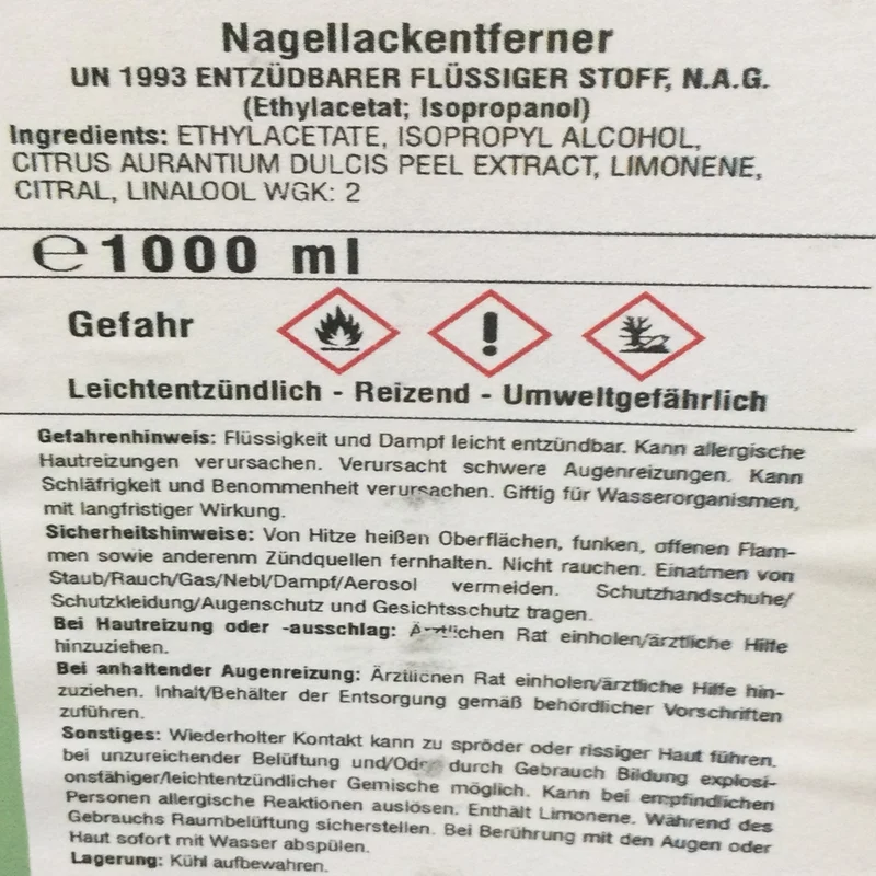JaTop Nagellackentferner, Remover, Acetonfrei, 500 Zelletten, Dispenser