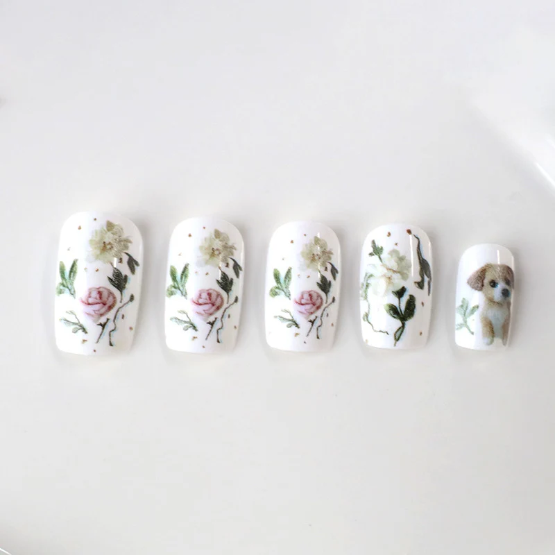 Künstlerisches Haustier-Thema Nagelkunst Karnz