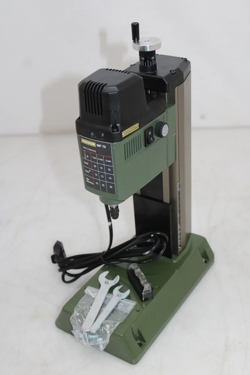 B-Ware PROXXON MICROFRÄSE MF 70 100W 5000-20000/min präzise Vertikalfräse grau