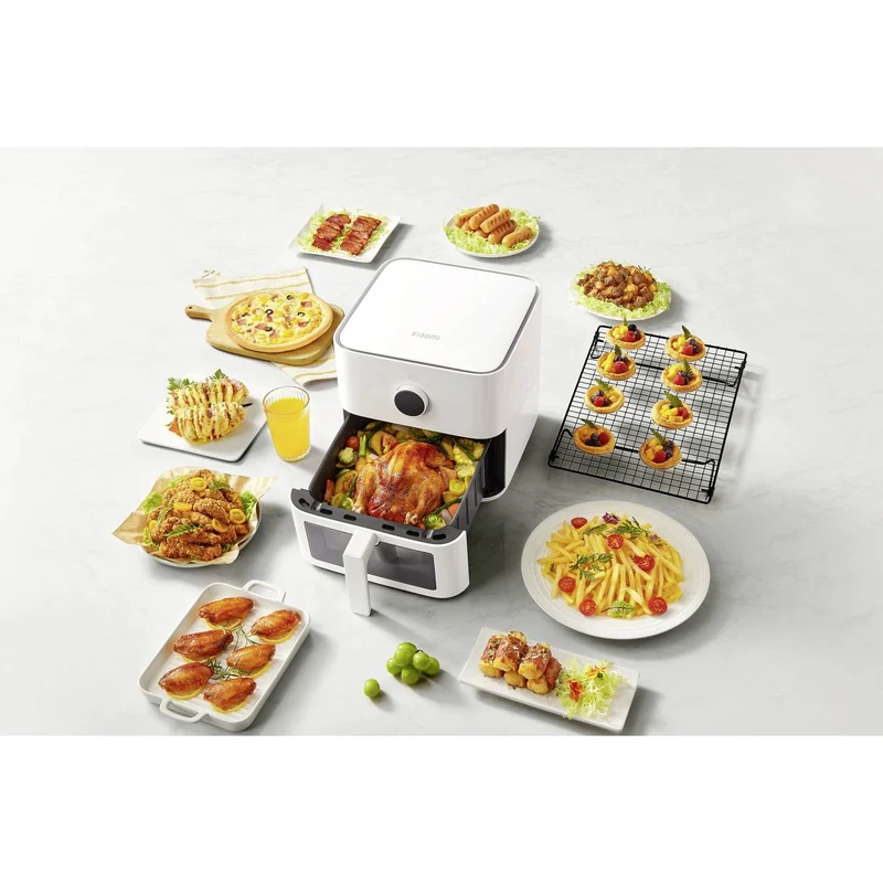 B-Ware Xiaomi Heißluftfritteuse Fritteuse 5.5l App steuerbar Antihaft Timer Display