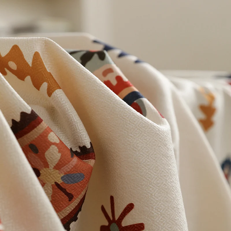 Bedruckte rechteckige Tischdecke aus Baumwollmischung mit Paisley‑Bordüre Karnz
