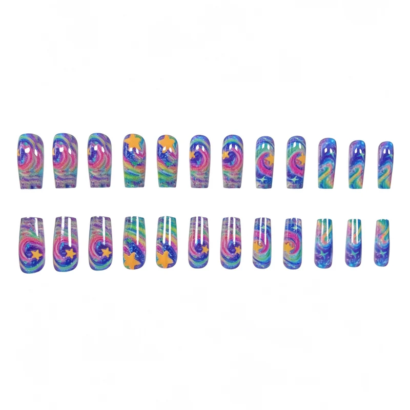 Künstlerische Glitzer-Nagelkunst-Erweiterungen Karnz