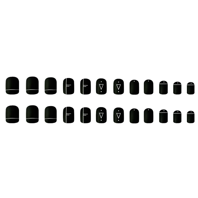 Künstlerisches geometrisches Nageldesign Karnz