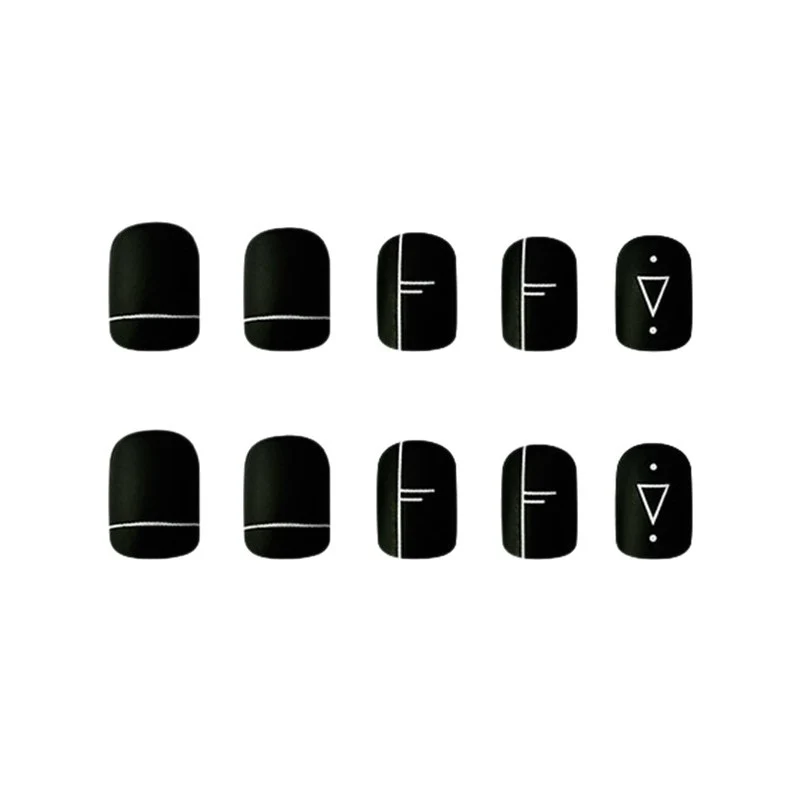 Künstlerisches geometrisches Nageldesign Karnz