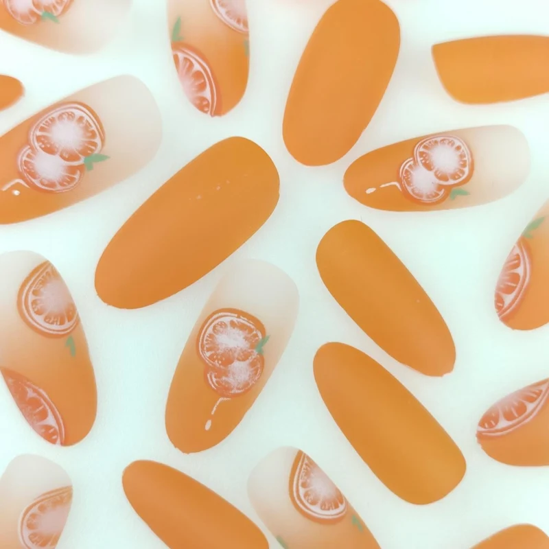Künstlerische Obst-Themen Nagelkunst Karnz