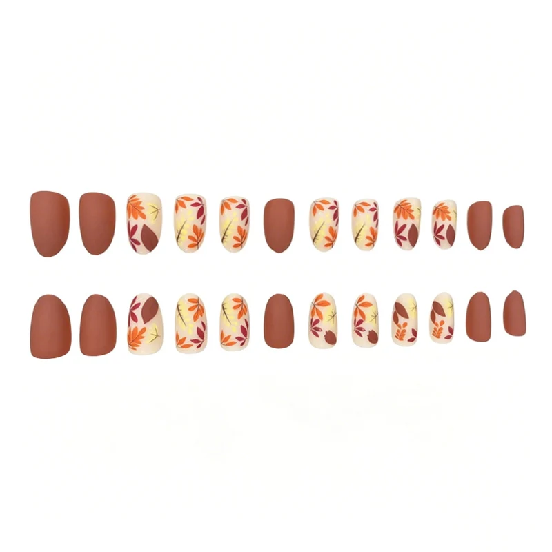 Künstlerische florale Overlay-Nagelverstärkungen Karnz