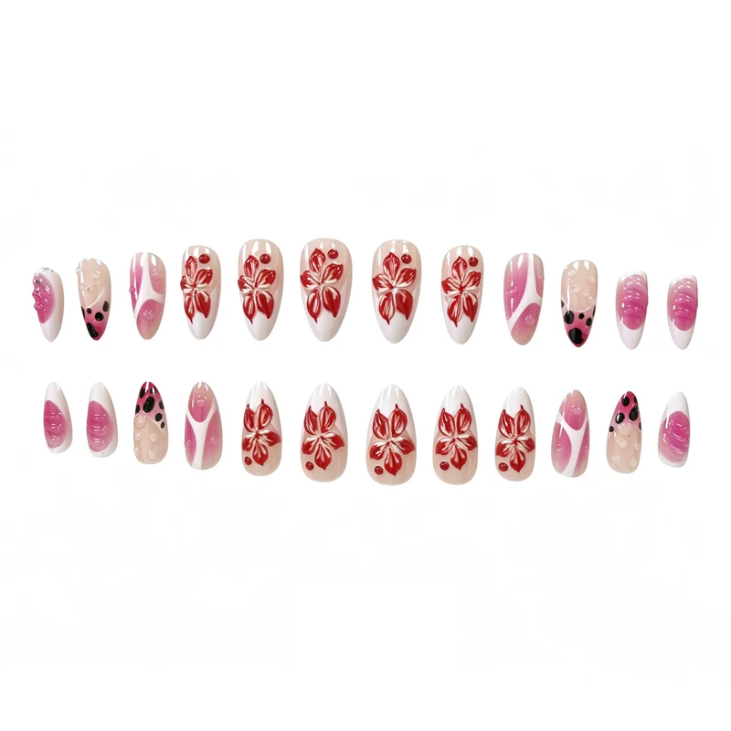 Künstlerische Blumen-Nagelkunst-Verstärkungen Karnz 1789915352