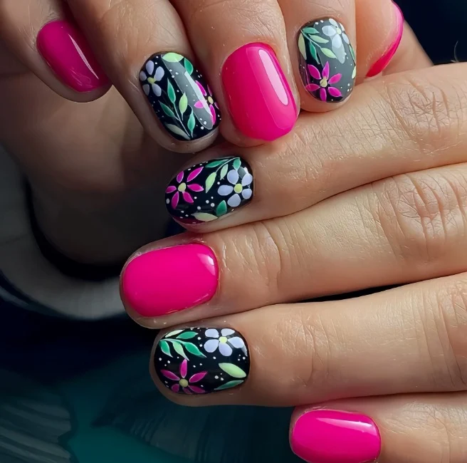 Künstlerische Blumen Nagelkunst Karnz 1789915965
