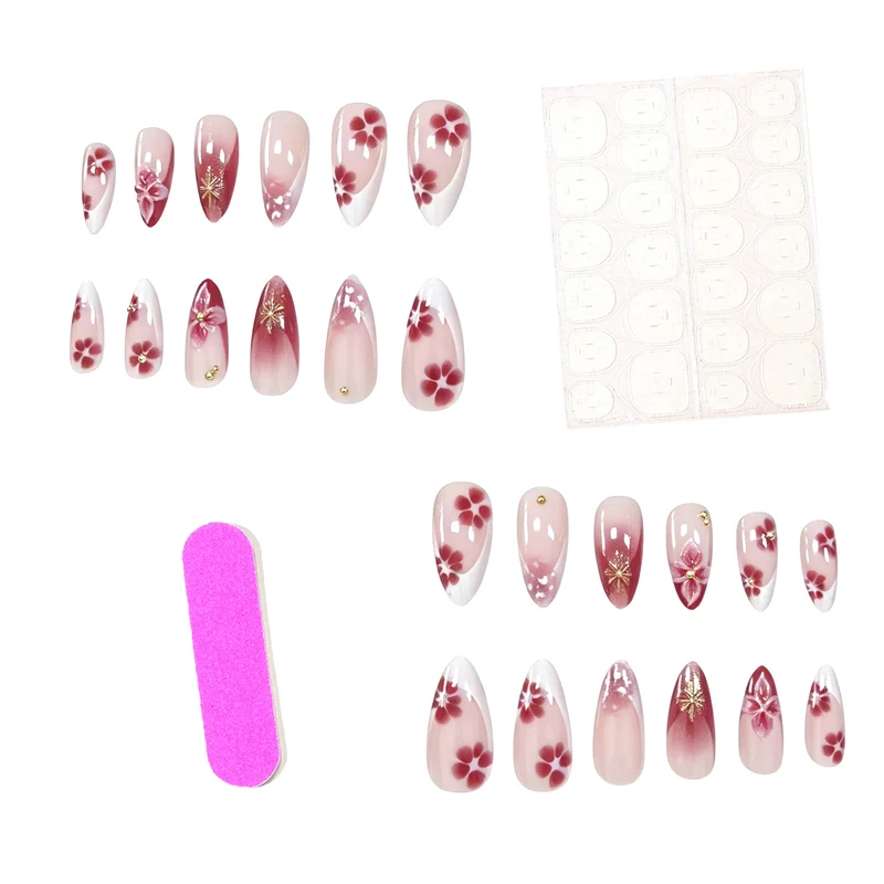 Künstlerische florale Acrylnagelverlängerungen Karnz 1789915666