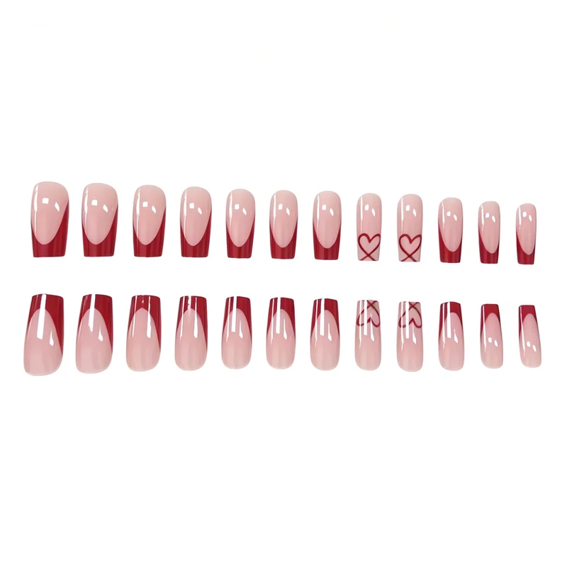 Künstlerisches dekoratives Press-On-Nagelset Karnz