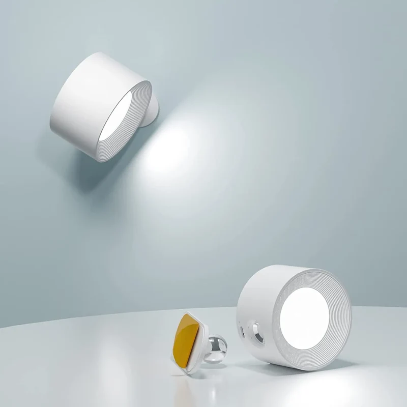 Karnz | Spotlight Kabellose Wandlampe - 360° Rotation, Dimmbar, Wiederaufladbare Wandlicht