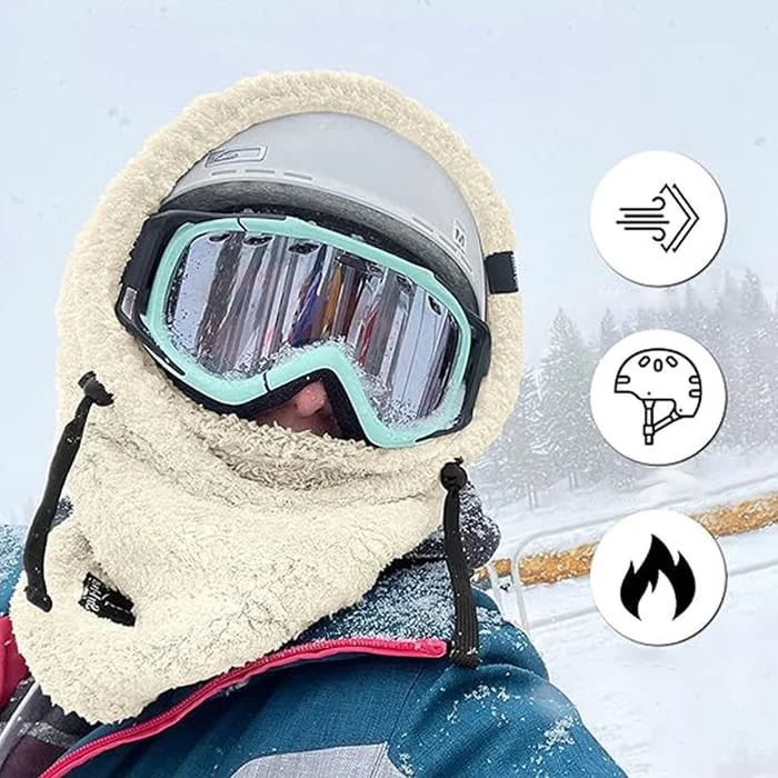 Ski-Maske mit Sherpa-Kapuze | Karnz
