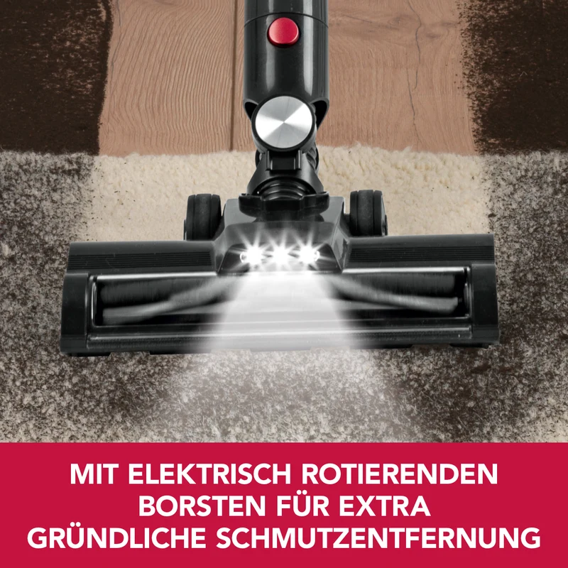 CLEANmaxx Akku-Zyklon-Staubsauger Digital-Display - anthrazit/silber/rot