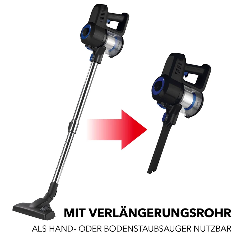 CLEANmaxx Zyklon-Staubsauger - schwarz/blau