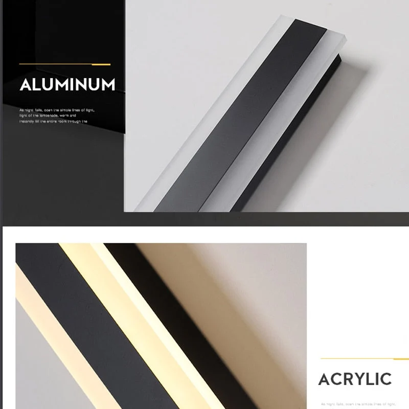 Lange Streifen-LED-Elegante Wandleuchte | Karnz